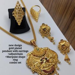 niva fashion Gold-Plated Brass Jewellery Set-image-53