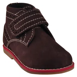 Beanz Solid Leather Shoes - Brown-picture-28