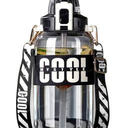 FunBlast Sports Gallon Water Bottle with Push Button Lock Black - 1200 ml-7