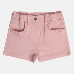 MINI KLUB Cotton Solid Shorts - Pink-image-4