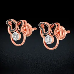 Joyalukkas 18KT Rose Gold Diamond Earrings-46