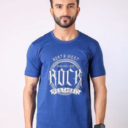 Loopers Typography Printed Round Neck Cotton T-shirt-image-91