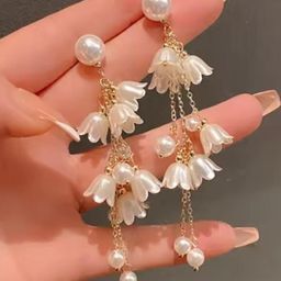 AKISON JEWELS Floral Shaped Gold-Plated Earrings-image-79
