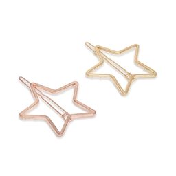 I Jewels Set of 2 Gold-Toned Star Shaped Hair Pins-10
