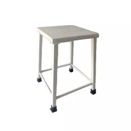 A ONE HOSPICARE Powder Coated Mild Steel Fix Stool with 13x13 inch Top, AOH - 194 (B)-48