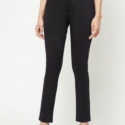 Crimsoune Club Women Straight Fit Mid-Rise Chinos Trousers-image-95