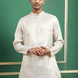 TATTVA Men Geometric Thread Work Kurta-picture-12