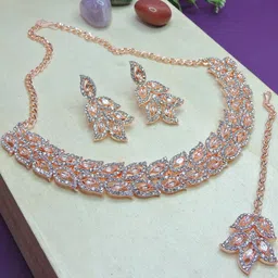 VATSALYA creation Women White Jewellery Set-image-97