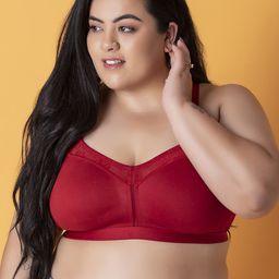 Clovia Maroon T-shirt Bra Full Coverage-32