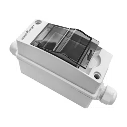 amiciSmart Waterproof Plastic Electrical Distribution Box, 1x2P-IP65-44