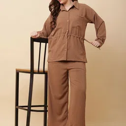 Tawakkul Clothes Shirt Collar Shirt With Trousers Co-Ords-picture-55