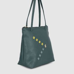 Baggit Teal Green Solid Structured Shoulder Bag image 3