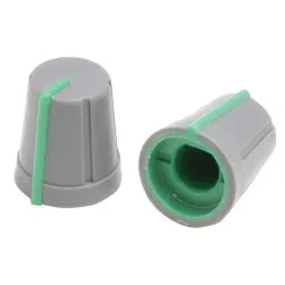 RS PRO 13 mm Grey Potentiometer Knob for 6.4 mm Shaft D Shaped, 4676702-image-48
