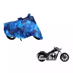 Auto Pearl Waterproof Two Wheeler Cover For Honda VT 1300CX (Blue)-image-87