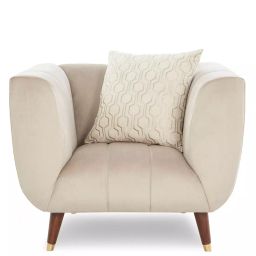 Urban Living Beige Darwin Dazzle 1 Seater Sofa-30