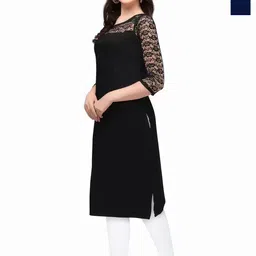 ZELZIS Women Set Of 2 Crepe A-line Combo Casual & Daily Wear Kurtis-picture-21