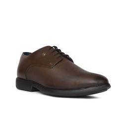 Bata Men Textured Lace-Up Formal Derby Shoes-picture-6