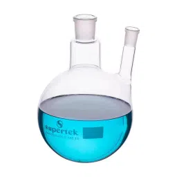 Supertek Round Bottom Flask With Two Necks Parallel Type, Capacity 1000 ml, 15.210.0085-46