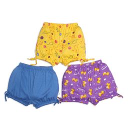 SuperBottoms Pack Of 3 Dinosaur Print Briefs - Yellow Blue & Purple-picture-49