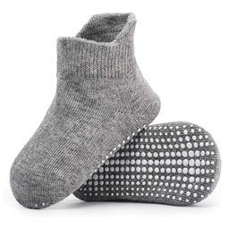 AHC Baby Breathable Anti Slip Ankle Length Kids Socks - Charcoal Grey-image-84