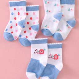 Bonjour Set of Socks Cotton Unisex Assorted,15,Colour may vary 2 (2-4y) Pack of 3-image-1