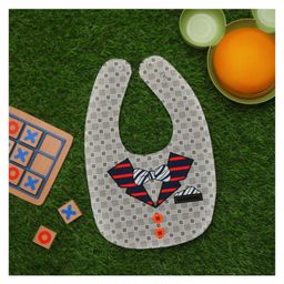 Yellow Bee Cotton Collar Shirt Print Reversible Bib with Double  Closure for Boys Light Grey-picture-28