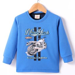 Rikidoos Full Sleeves Vehicles Printed Tee - Blue-picture-38