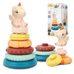 Wembley Toys Stacking Toys Unicorn Shaped with 6 Rings - Multicolor-image-26