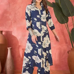 Sangria Women Floral Printed Kurta with Palazzo-picture-12