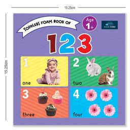 book ford publications BOOKFORD PUBLICATIONS Toddlers Foam Books Set of 2 Books Numbers and Shapes For Kids image 2