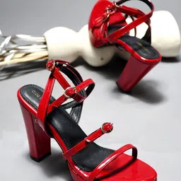 CLOG LONDON Women Pointed Toe Block Sandals-3