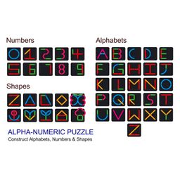 Enorme Alphabets Numbers and Shapes Educational Construction Activity Puzzle Toy - 26 Pieces image 4