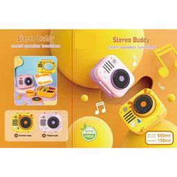 Azhari Stero Buddy Smart Speaker shape Lunch Box 680 ML with Salad bowl 150 ml for kids Color May Vary image 4