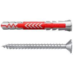 Fischer Duopower Plug with Appropriate Screw Plastic 8x65 mm PZ2 Drive (Pack of 25 Pcs)-13