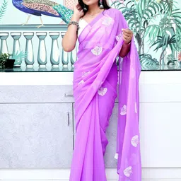 Mitera Embellished Pure Georgette Designer Saree-picture-51