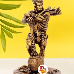 DARIDRA BHANJAN Brown Religious Idol Showpiece-image-61