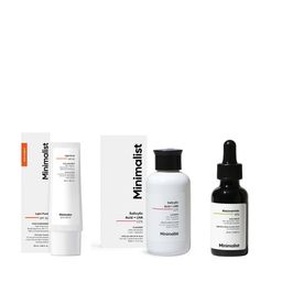 Minimalist Set of SPF50 Face Sunscreen + Niacinamide Face Serum + Salicylic Acid Face Wash-22