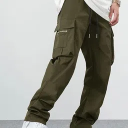 R.Code by The Roadster Life Co. Men High-Rise Regular Fit Cotton Trousers-image-95