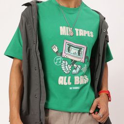 Kook N Keech Retro Rewind Printed Drop-Shoulder Sleeves T-shirt-image-84