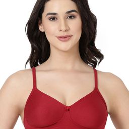 BLOSSOM Full Coverage Fabric Covered Strap Seamless T-Shirt Bra With All Day Comfort-picture-6