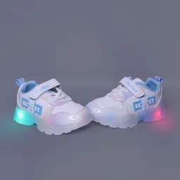 BAESD Unisex Kids Colourblocked LED Velcro Sneakers-image-69