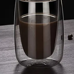 We3 Transparent Solid Glass Matte Cups Set of Cups and Mugs image 5