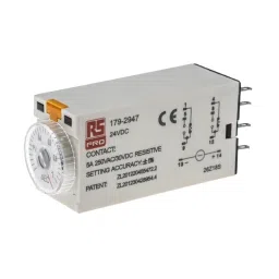 RS PRO Single Function Timer Relay Plug In Mount 24 V DC DPDT Model No. 1792947-76