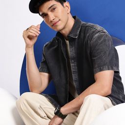 Aeropostale Denim Pure Cotton Casual Shirt-image-2