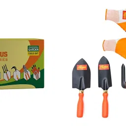 Globus 1298 Steel Garden Tool With Red Pruner And Gloves (Set Of 7 Pcs)-15