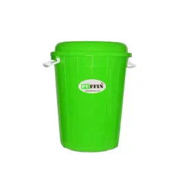 Puffin Green 60L Multipurpose Plastic Storage Bucket Drum with Lid-image-68