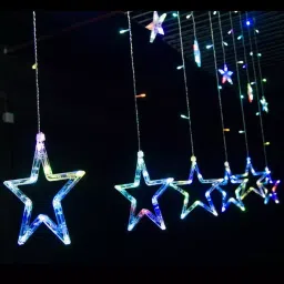 X4Decor Star Curtain 6+6 Led Light Multicolor-image-98
