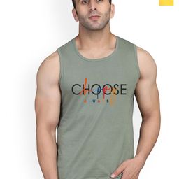 SLOWLORIS Pack of 2 Printed Combed Cotton Vest VSL26 CMB(CHS LGTGREEN)(GYM YELLOW)-image-92