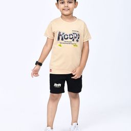 SHAKTI CREATION Boys Printed T-shirt with Shorts-16
