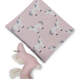 Haus & Kinder Fluffy Pony 100% Pure Cotton Knitted Summer AC Blanket with Toy - Light Pink-image-15